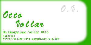 otto vollar business card